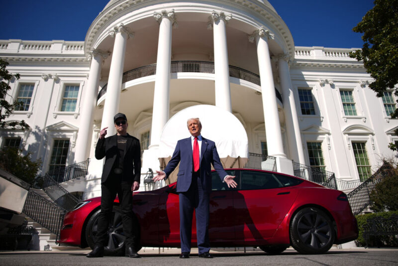Trump Turned White House Into Tesla Showroom As Elon Continues To Pad Trump’s Coffers