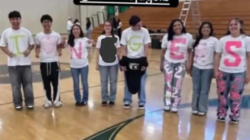 ‘In Disbelief’: Outrage Erupts After California Teens Seen Posing In ‘Disturbing’ Photo with T-Shirts That Spell Racial Slur During High School Senior Assembly
