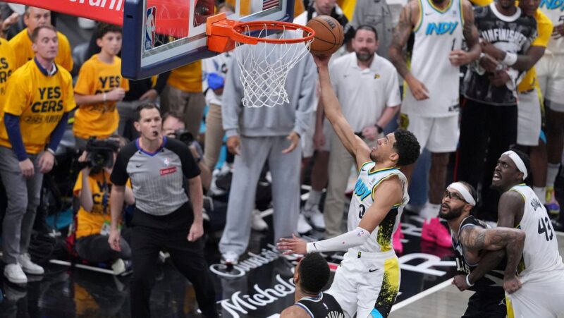 Tyrese Haliburton scolds his father for sparking postgame fracas after Pacers eliminate Bucks
