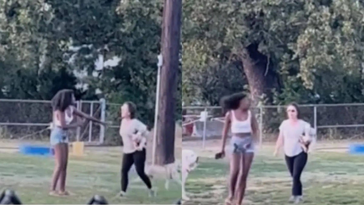 ‘Get Away from Me!’: Irate White Woman Stalks Black Woman Through Oklahoma Dog Park and Hits Her In Viral Video, Allegedly Never Faced Penalty from Police