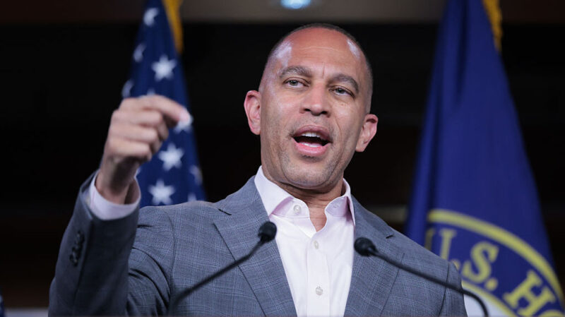 ‘People will die’: Rep. Hakeem Jeffries warns of Trump agenda as president marks 100 days in office