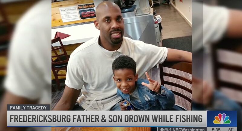 Father who drowned after he jumped into water save his son filmed their final moments on his camera