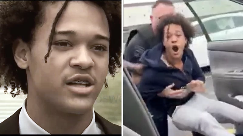 ‘White Supremacist… Hiding Behind His Badge’: Texas Teen Dragged Out of Car and Violently Arrested While Helping Friend Stuck In Parking Lot Without Gas Sues Cop
