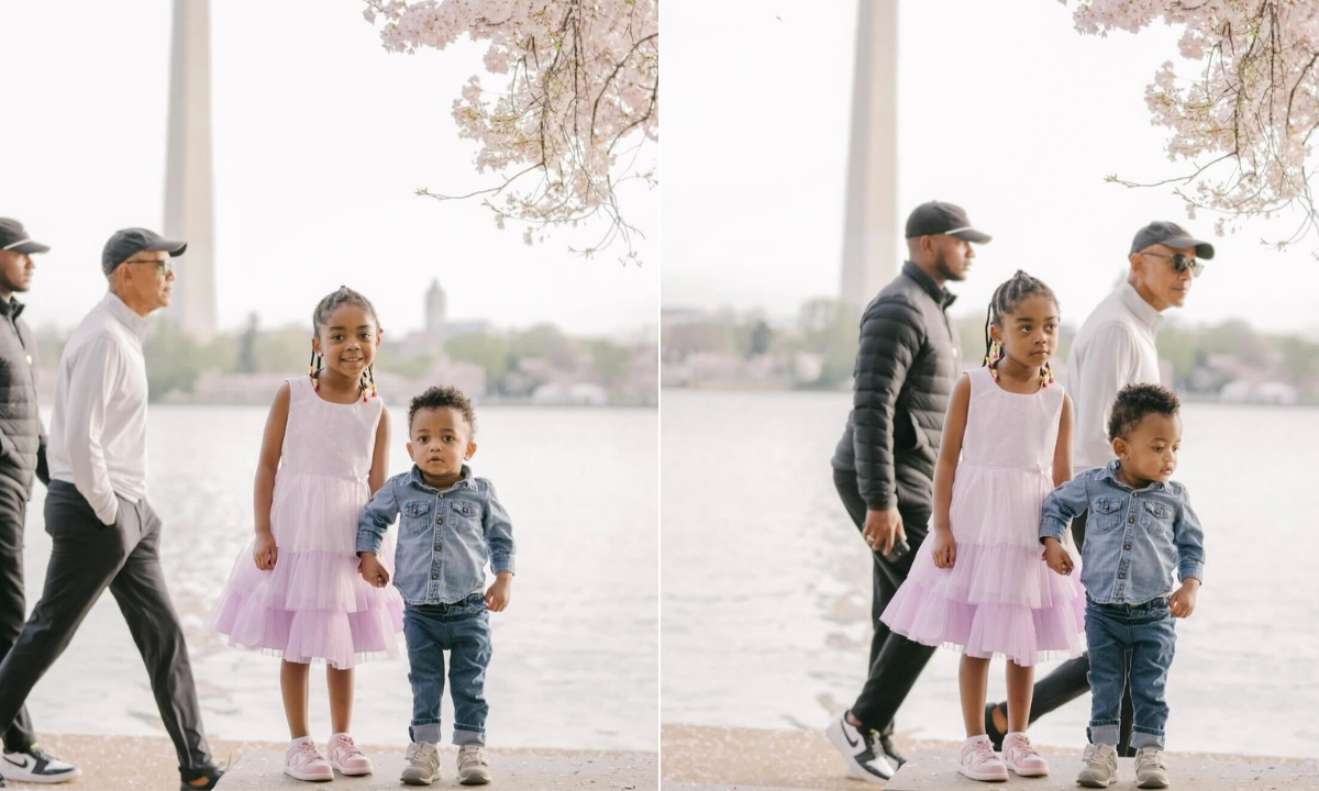 Obama photobombs D.C. family’s cherry blossom photos in epic surprise moment