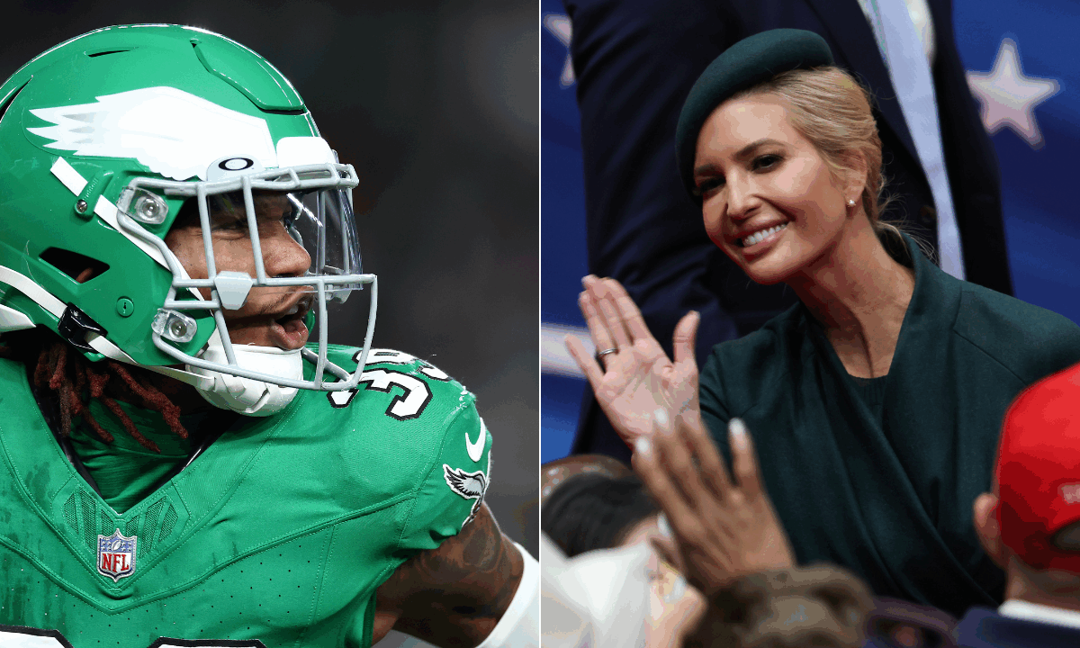 Philadelphia Eagles player Eli Ricks teases a crush on Ivanka Trump