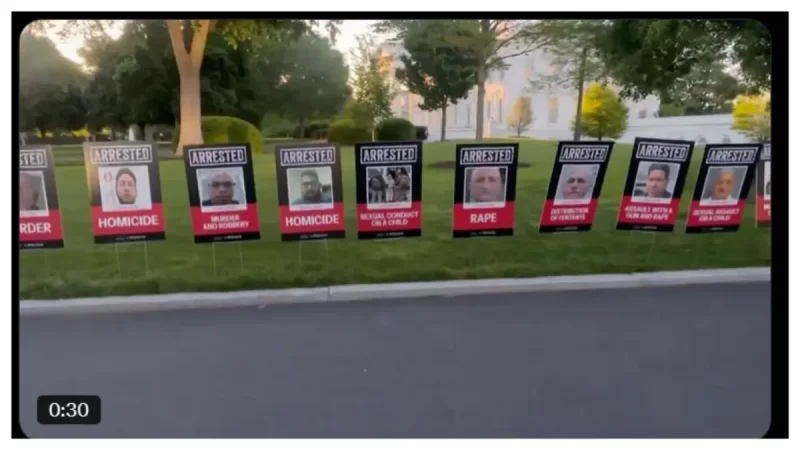 ‘An Embarrassment’: Karoline Leavitt’s ‘Truly Disgusting’ Stunt Showcasing Mug Shots of Migrants on White House Lawn Backfires as The Internet Asks Why Trump’s Photo’s Missing