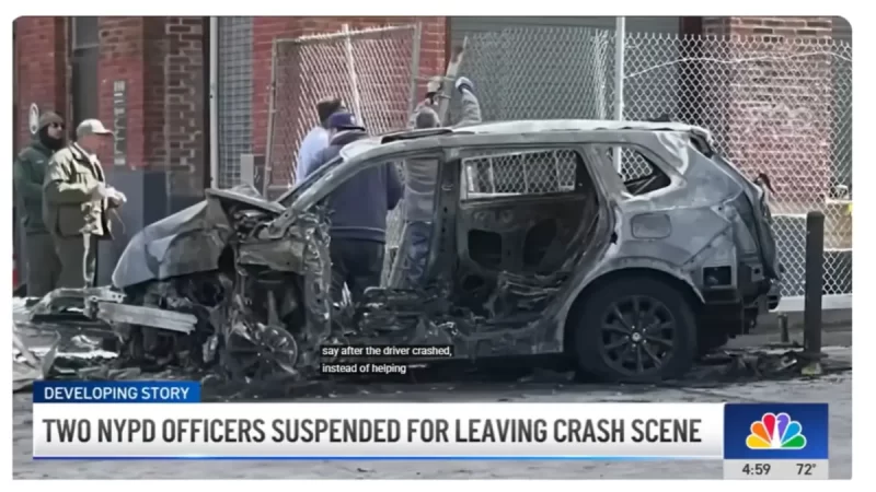 ‘It Was Very Awful’: NYPD Officers Left the Scene of Deadly Car Crash and Returned to Precinct Like Nothing Happened — Suspended Only After Surveillance Video Exposed Their Inaction