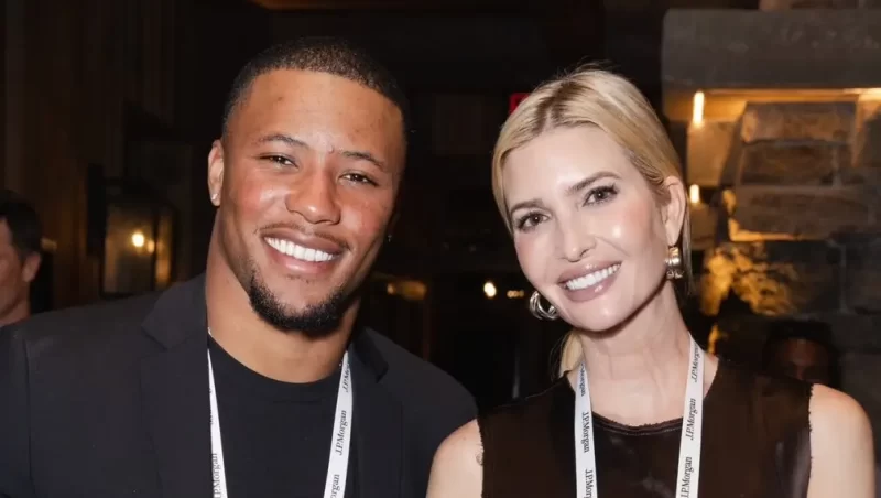 ‘Get Away from That Family!’: Eagles’ Saquon Barkley Parties with the Trumps, Sparking Outrage Months After Fiancée’s N-Word Controversy 