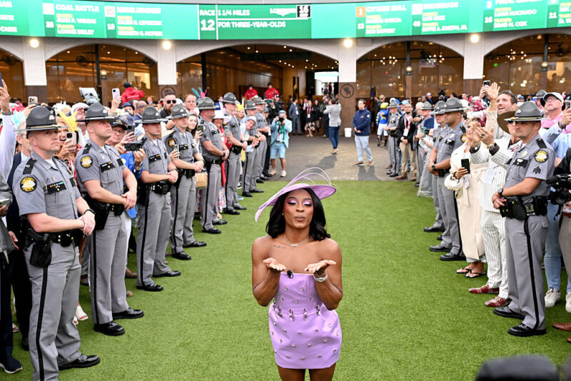Simone Biles Gave Back-To-Back Fashion Moments & Big Wifey Vibes At The Kentucky Derby