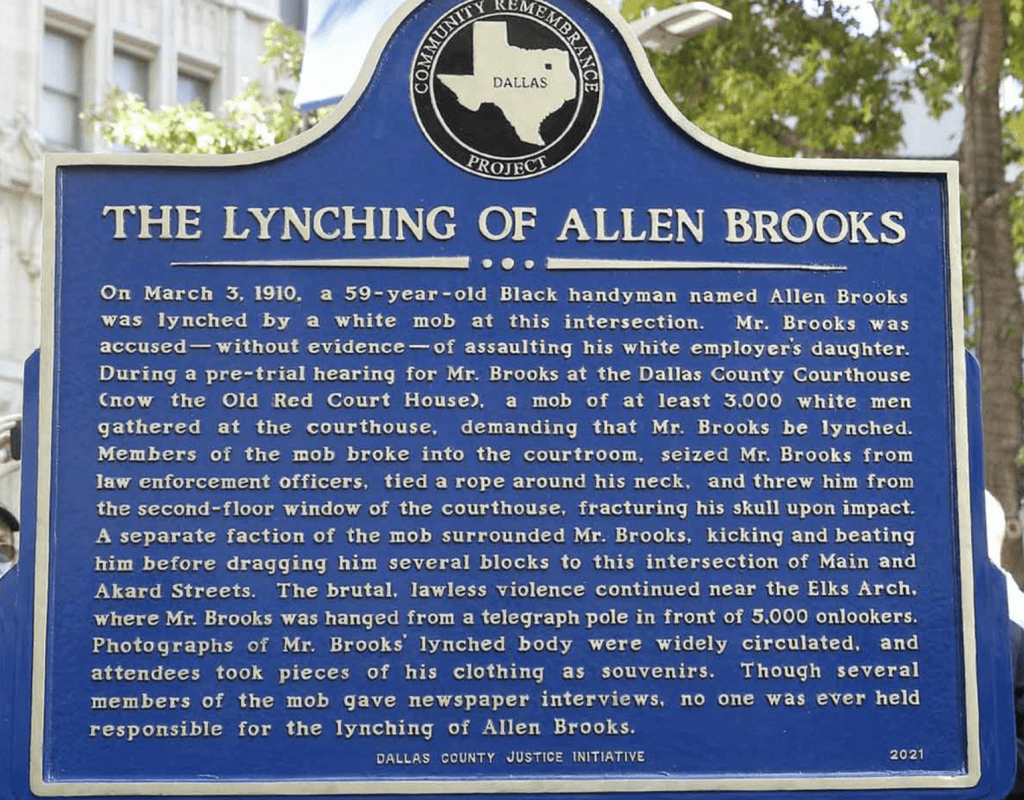 Marker Detailing Anti-Black Lynching In Dallas Vandalized. Organizers Hope To Replace It Soon