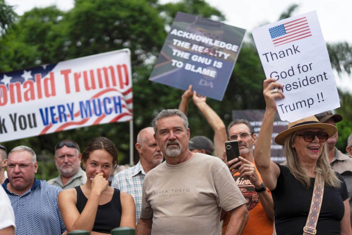 First group of 49 white South Africans leaves for the US after Trump offered them refugee status