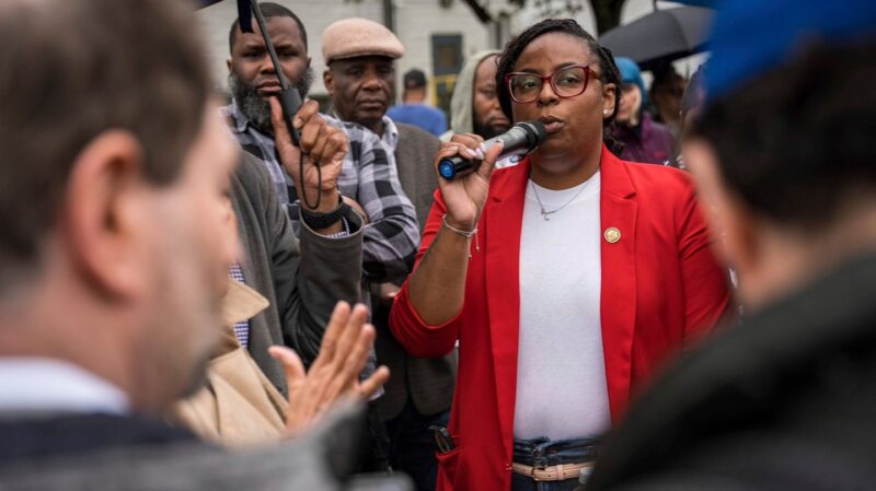 Rep. LaMonica McIver charged with assault after skirmish at ICE center, DOJ prosecutor says