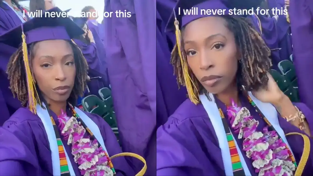 ‘Stroking Those AIDS Braids’: Racists Unleash Hate on Black College Graduate for Her Refusal to Stand for National Anthem In Viral Video