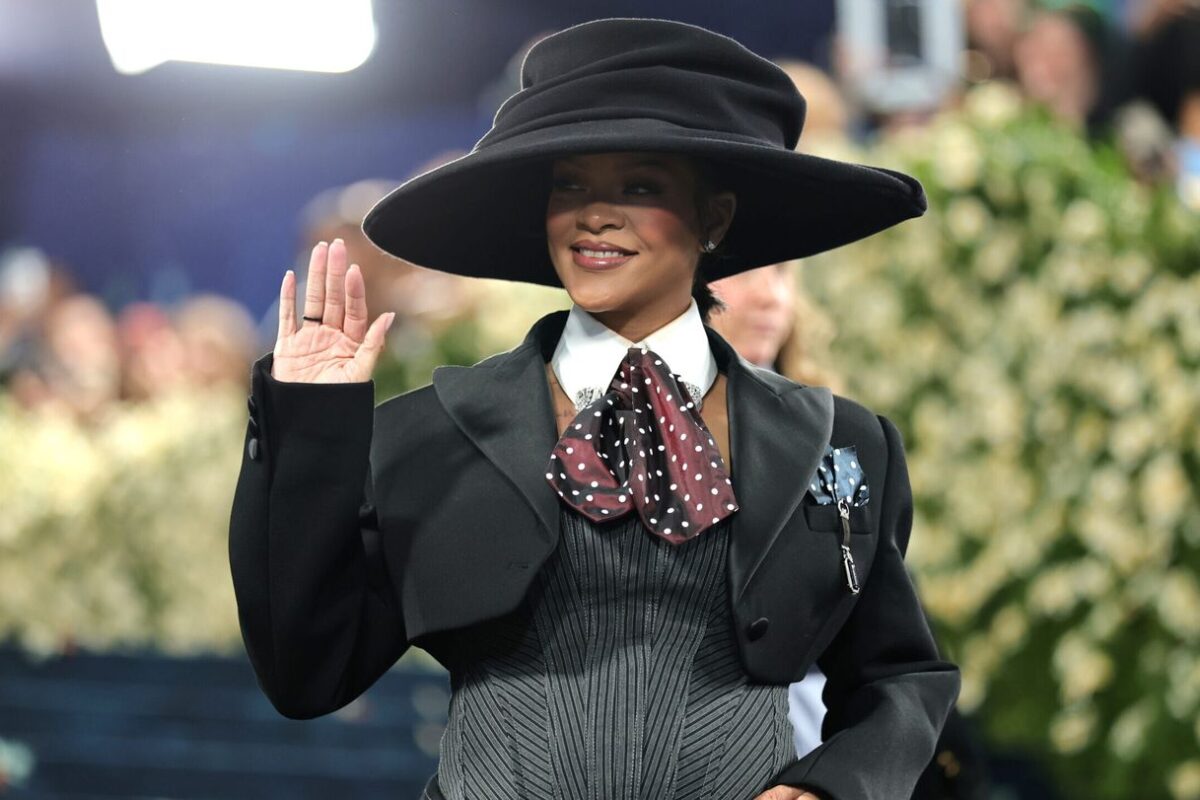 Rihanna arrived at the Met Gala where she not only slayed, but she did so for two