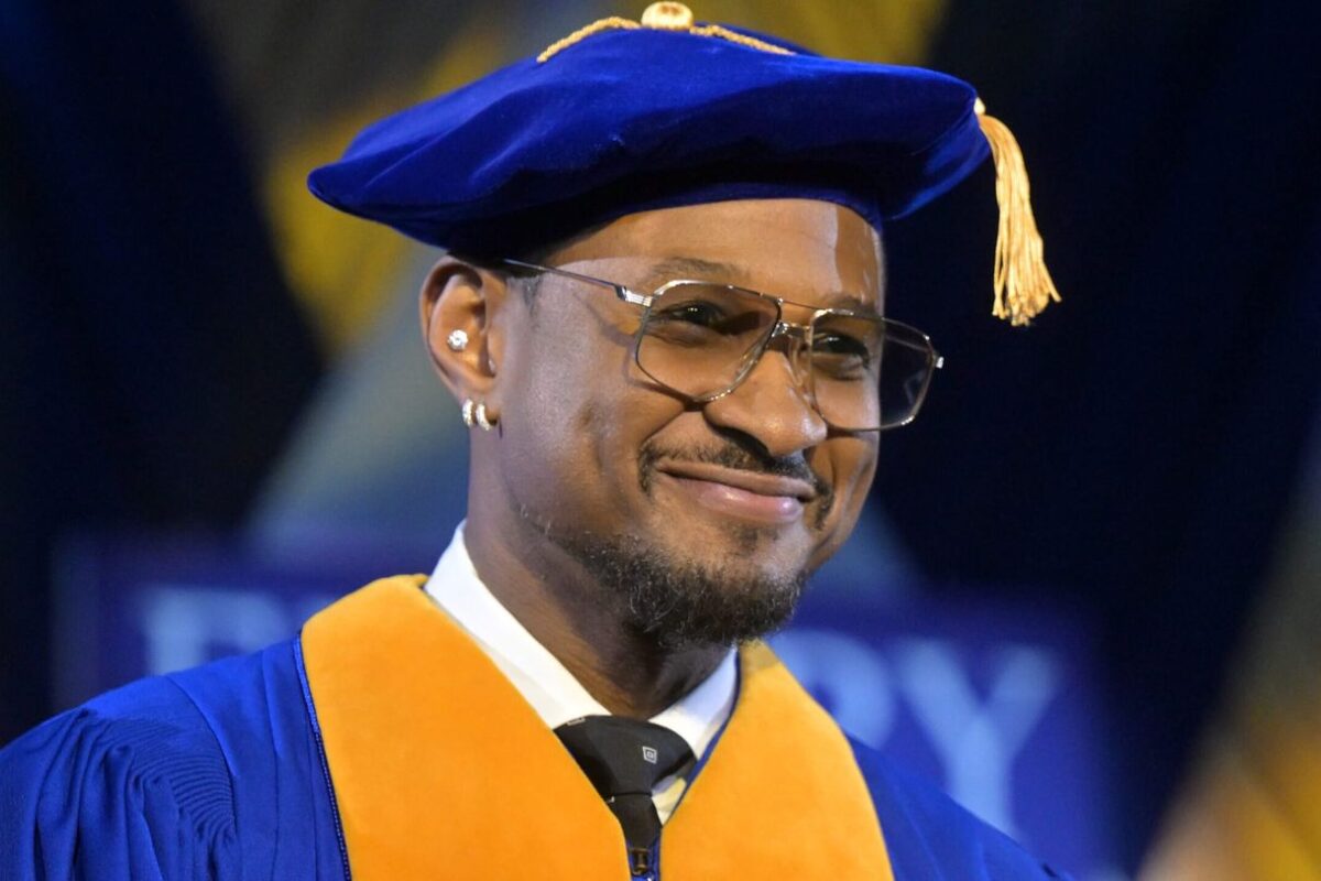 Usher delivers inspirational commencement address at Emory University, receives honorary doctorate