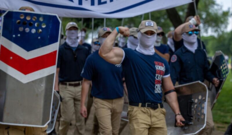 ‘We Are Disenfranchised’: Masked White Nationalists, Patriot Front Took over Kansas City, Claim They Are Under Attack, Oppressed In America and Need to Reclaim Their Nation