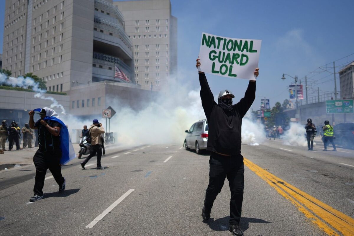 Protests intensify in Los Angeles after Trump deploys hundreds of National Guard troops