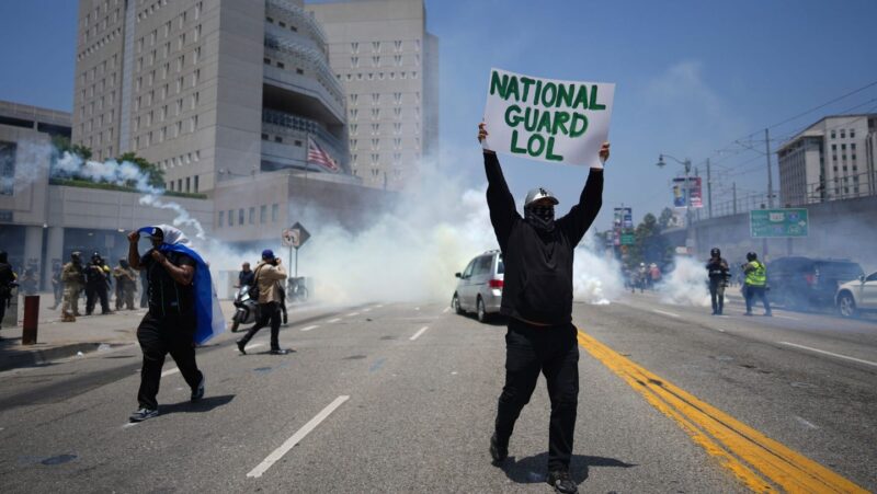 Protests intensify in Los Angeles after Trump deploys hundreds of National Guard troops