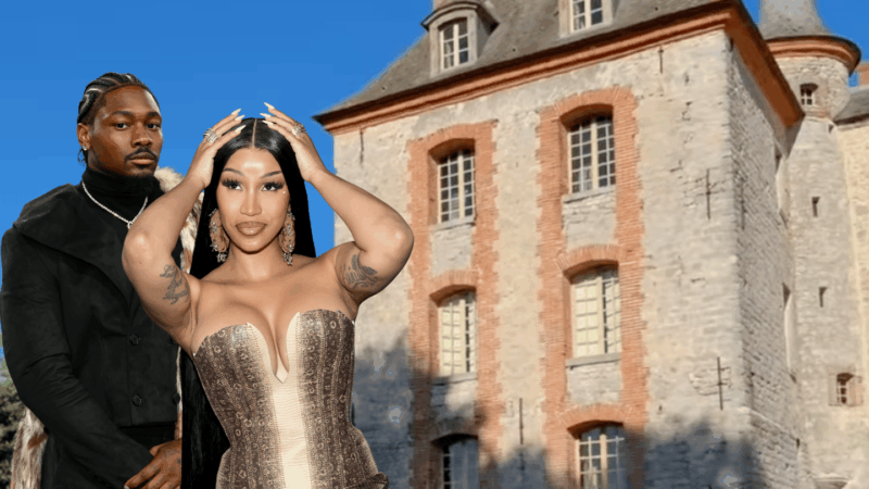 Cardi B is living a fairytale dream in ‘real castle’ Stefon Diggs rented while in France