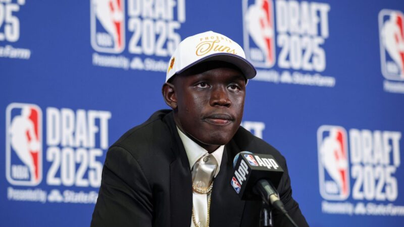 South Sudan’s Khaman Maluach picked 10th in NBA draft amid ban on visas from his country