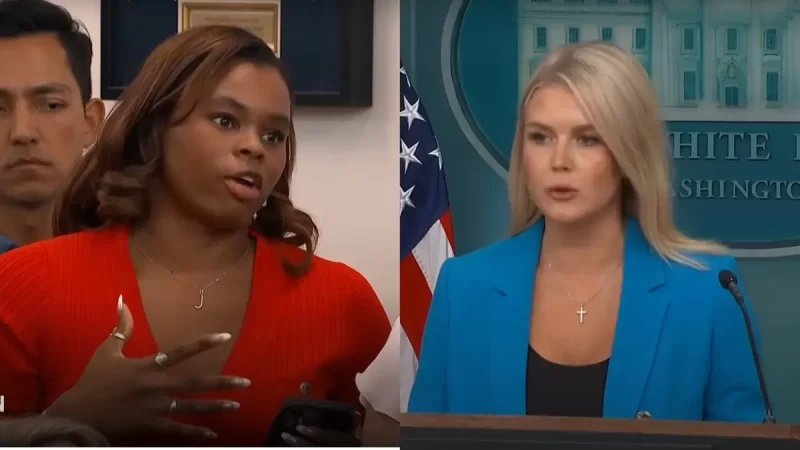 ‘What a Stupid Question’: Trump’s Press Secretary Karoline Leavitt Insults Black Reporter After She Questions Trump’s Support for Peaceful Protests But is More Respectful to White Male Reporter
