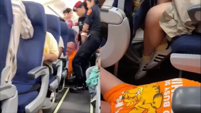 ‘Selfish’: Viral Video Shows Officers Forcibly Drag Plus-Size Passenger By Arms and Pants Belt Off Plane After Cabin Crew Reportedly Denies His Request for Bigger Seat