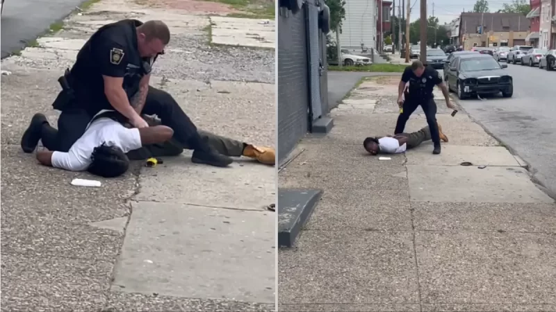 ‘Don’t Fight the Police’: Pennsylvania Cop on Desk Duty After He Tases Black Man on the Ground, Then Punch Him Twice In the Face During Traffic Stop Arrest Captured on Video