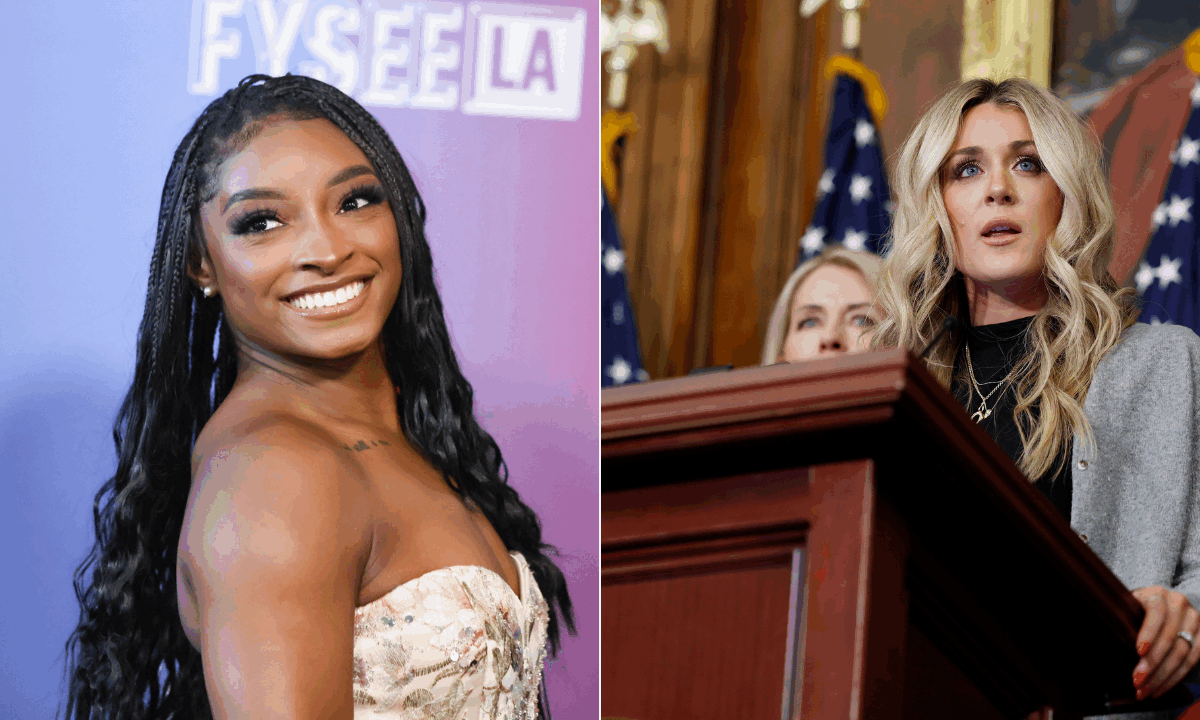 Simone Biles remains unbothered as Riley Gaines claps back in transphobia-fueled feud
