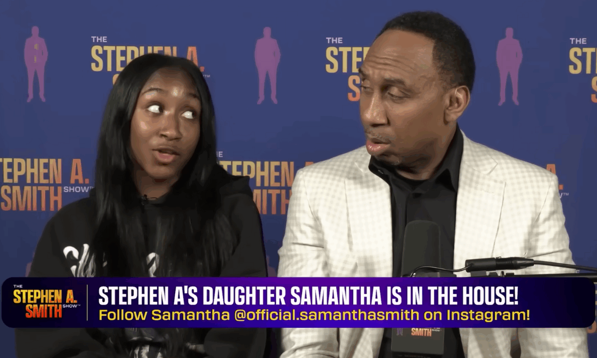 Stephen A. Smith’s daughter is his twin, and she’s coming for his mic