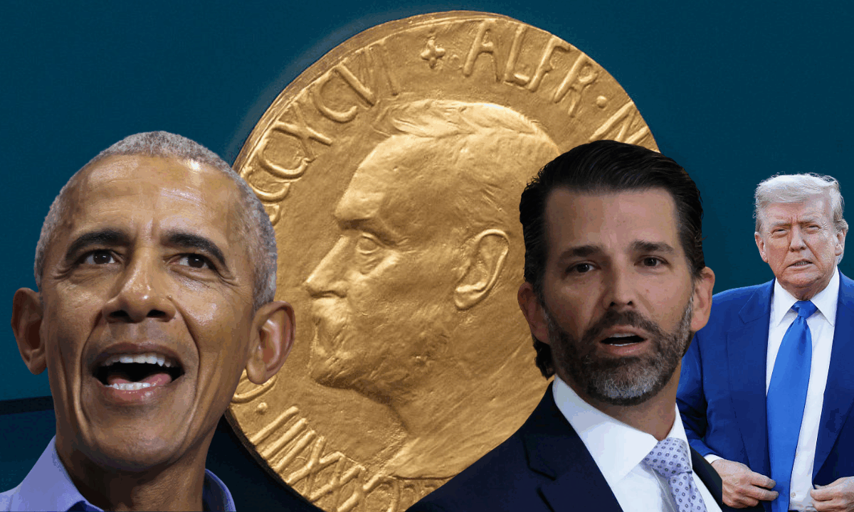 Trump Jr. says Barack Obama getting Nobel Peace Prize over his father is affirmative action