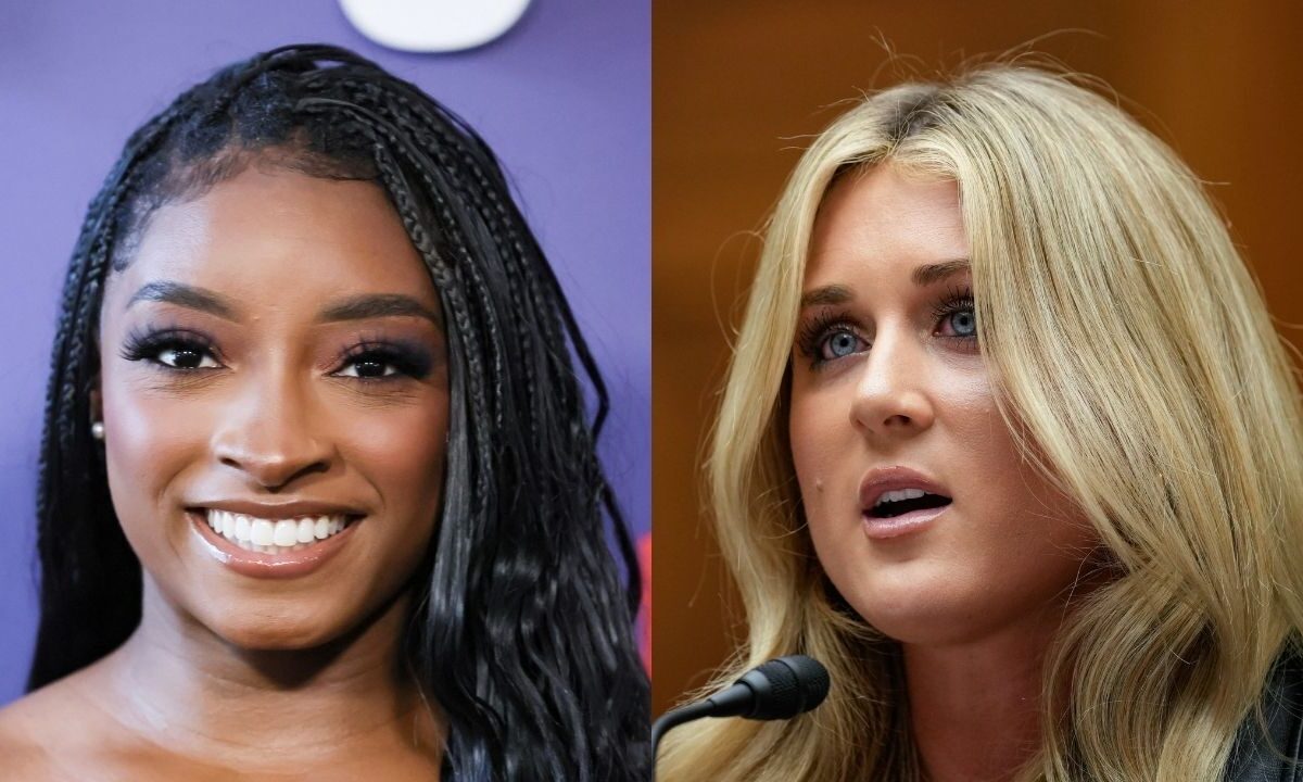 Simone Biles clarifies her comments after slamming Riley Gaines for her views on trans athletes 