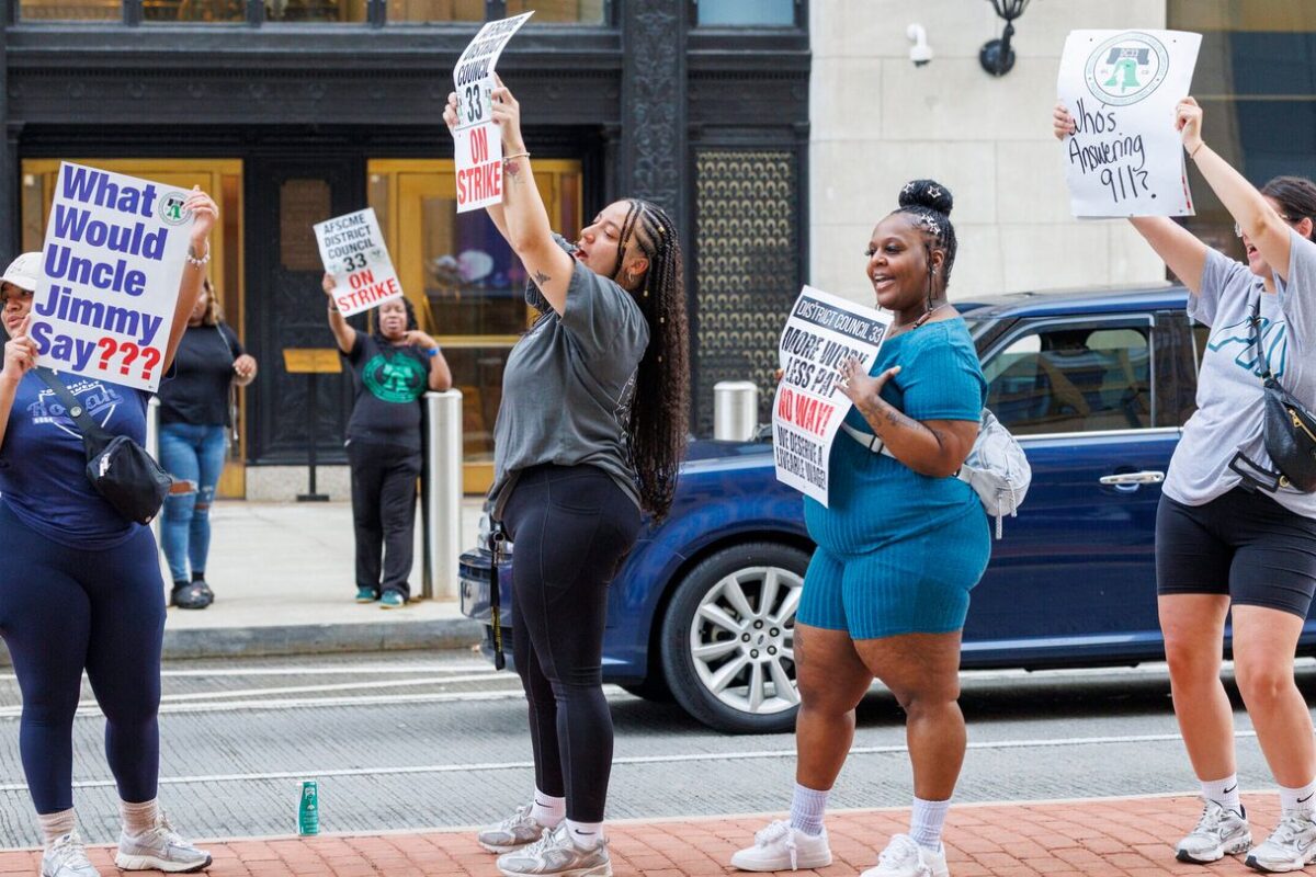 Thousands of city workers go on strike in Philadelphia, affecting trash pickup, pools and 911 calls