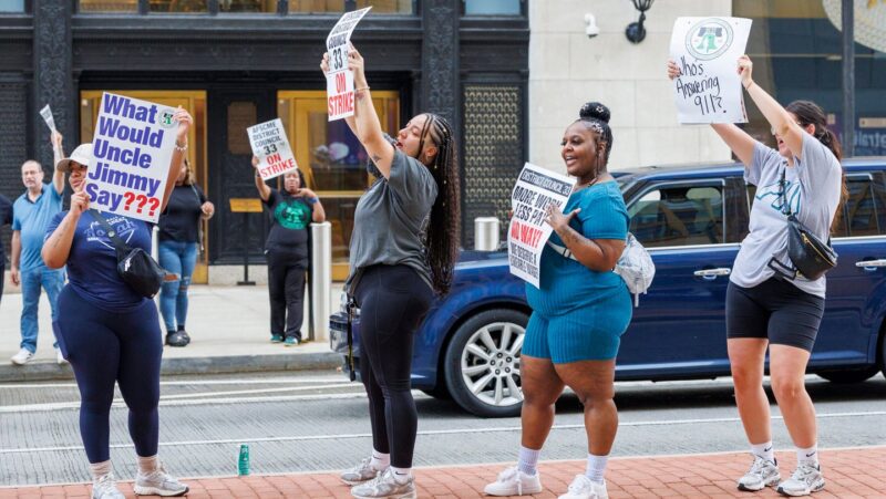 Thousands of city workers go on strike in Philadelphia, affecting trash pickup, pools and 911 calls