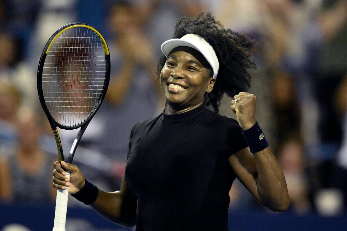 45-year-old Venus Williams becomes the oldest woman since Martina Navratilova to win a singles match