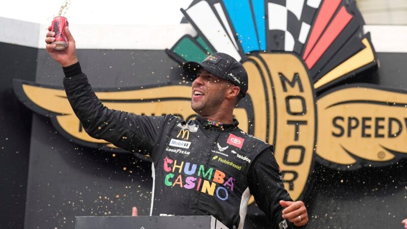 Bubba Wallace becomes first Black driver to win a major race on Indianapolis’ oval