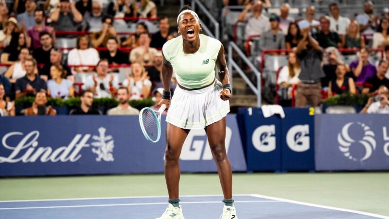 Coco Gauff overcomes 23 double-faults for first win since French Open title