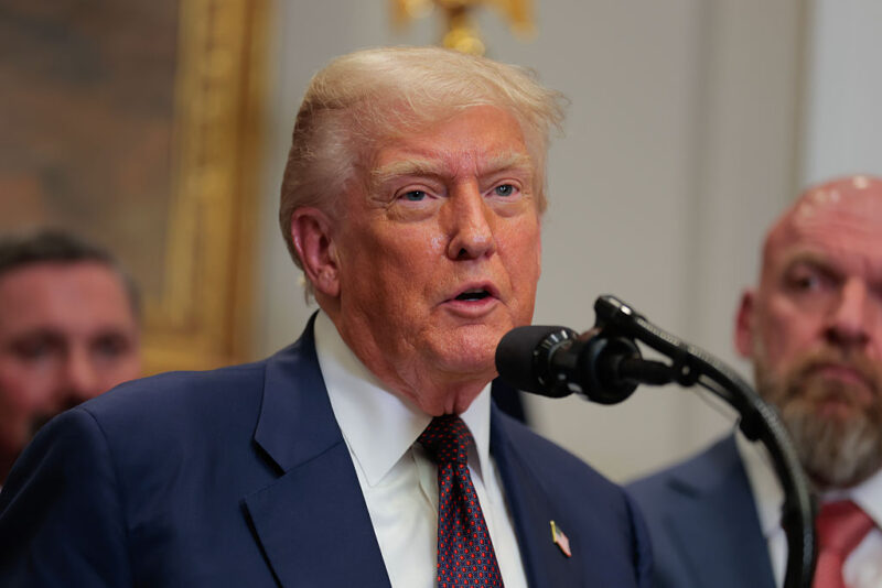 A key US inflation gauge rose last month as Trump’s tariffs lifted goods prices