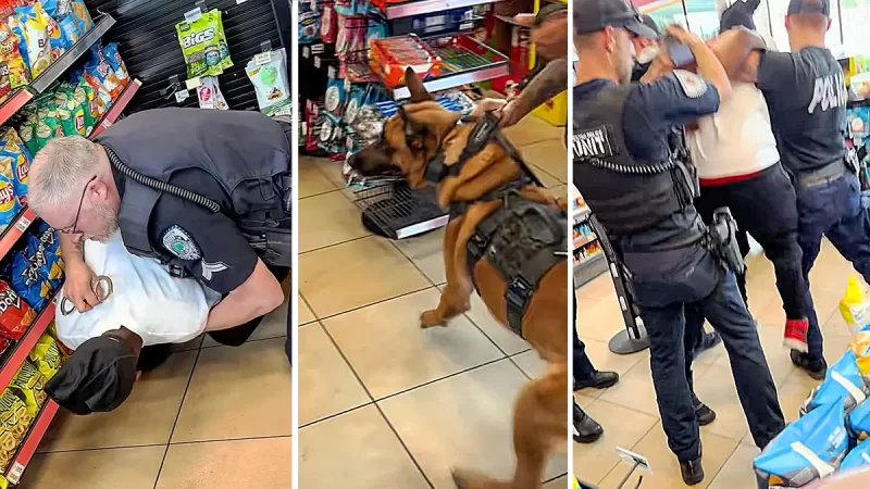 ‘Somebody Help Me!’: South Carolina Officer On Leave After Bystander Video Shows Several Cops Piling On Black Boy, Aggressively Arresting Him for Selling Roses In Circle K