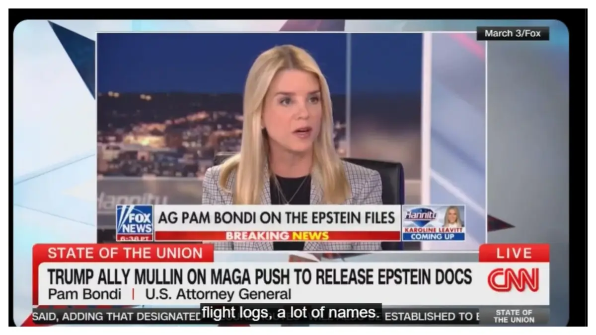 ‘Sudden Mysterious Illness?’: CNN Drops 19-Second Clip of Pam Bondi That’s Fueling Claims Trump’s Name Was ‘Erased’ from Files As She Cancels Event and Vanishes from Public View