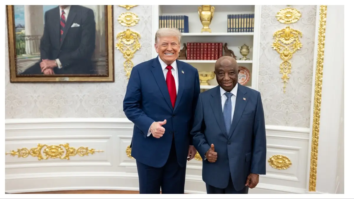 ‘Peak Ignorance’: Trump Faces Backlash After Cluelessly Asking English-Speaking Liberian President Where He Learned to Speak the Language ‘So Beautifully’