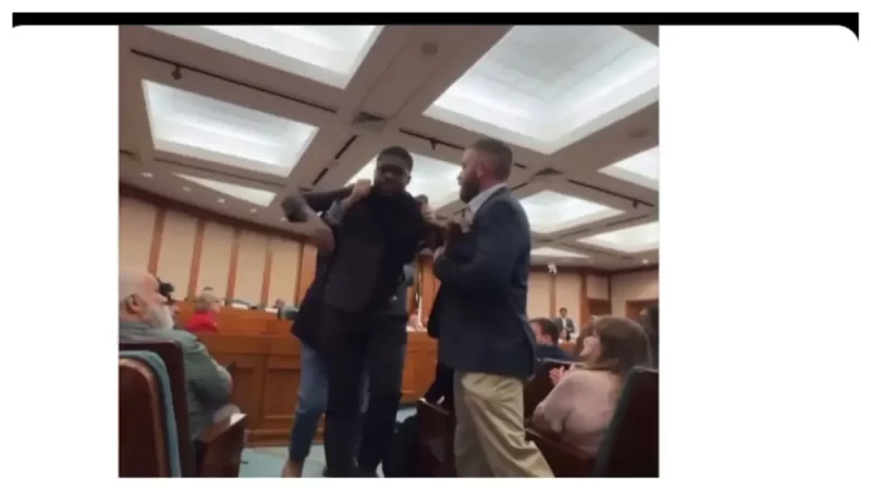 ‘Get Off of Him!:’ Texas Congressional Candidate Dragged Out of Redistricting Hearing By Burly White Guys After Telling Republicans They Are ‘Terrified’ of Trump