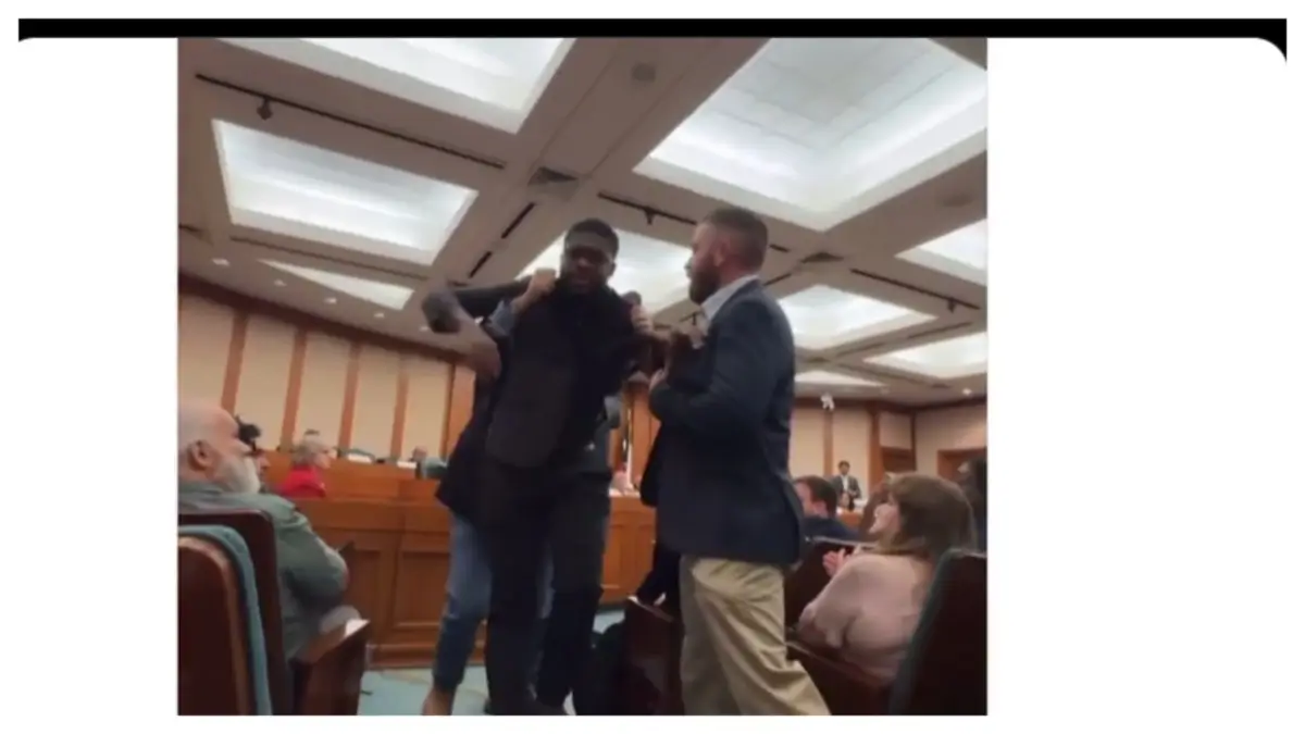 ‘Get Off of Him!:’ Texas Congressional Candidate Dragged Out of Redistricting Hearing By Burly White Guys After Telling Republicans They Are ‘Terrified’ of Trump