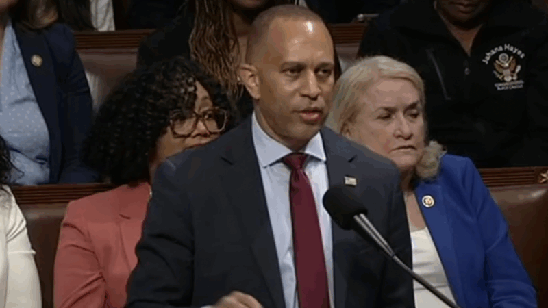 ‘Take my sweet time’: Hakeem Jeffries launches hours-long marathon speech to delay Trump’s ‘One, Big, Beautiful Bill’
