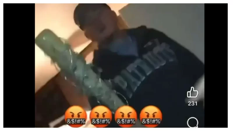 ‘Openly and Violently Racist’: White Corrections Officer Suspended After Viral Video Shows Him Flaunting Barbed Wire Bat He Calls the ‘N-Word Beater’; Critics Say He Must Be Fired