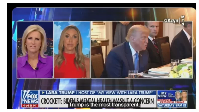 ‘Disturbingly Disgusting’: Lara Trump’s ‘Level of Stupidity’ Dragged Over Claim That Donald Is the ‘Most Transparent’ President — Laura Ingraham’s Facial Expressions Say What We’re All Thinking