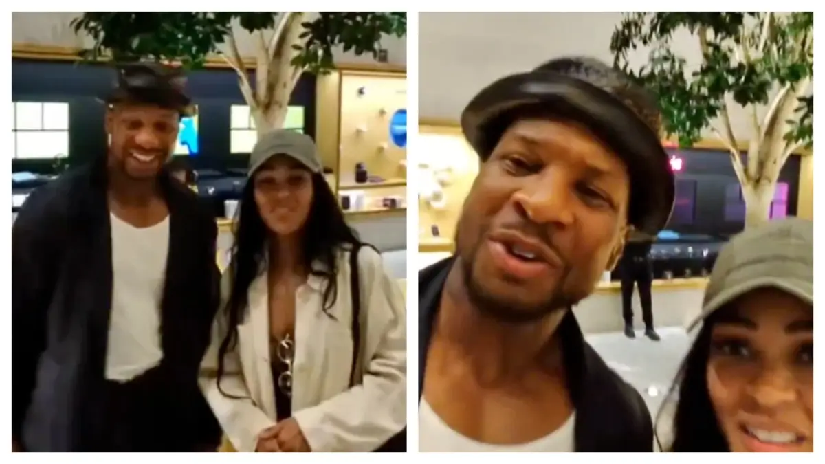 ‘The Disrespect Is Crazy’: Meagan Good Forced to Hold Back Jonathan Majors After He Nearly Comes to Blows Over Fan Who Disrespected His Wife