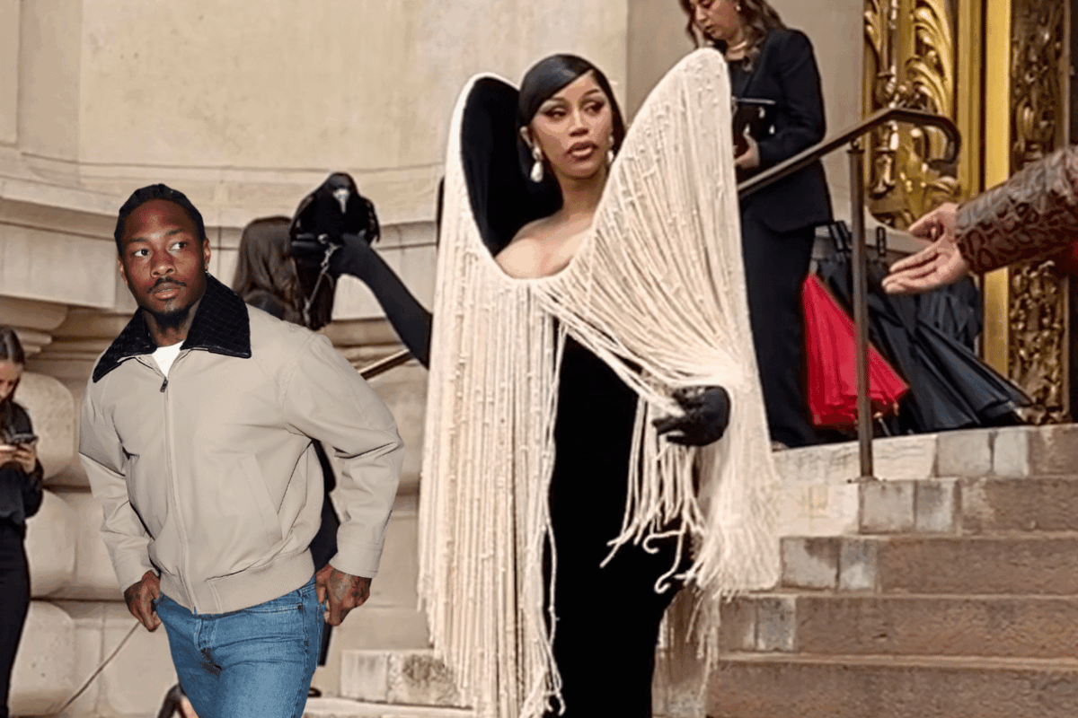 Cardi B spurs Stefon Diggs breakup rumors as she steps out during Paris Fashion Week holding a live crow