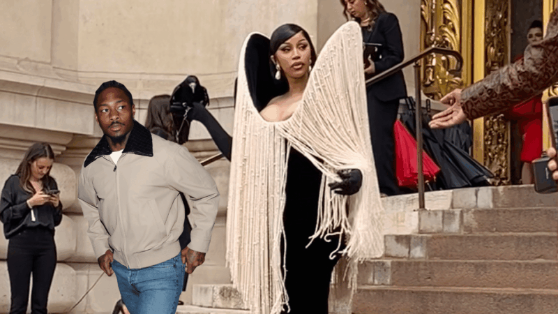 Cardi B spurs Stefon Diggs breakup rumors as she steps out during Paris Fashion Week holding a live crow
