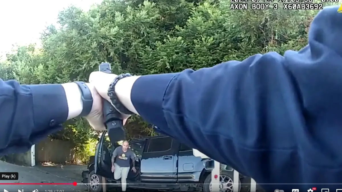 ‘Don’t Want You to Hurt My Daddy!’: California Cops Tase and Arrest Man Having Diabetic Emergency In Front of 6-Year-Old After He Crashed Vehicle, Video Shows