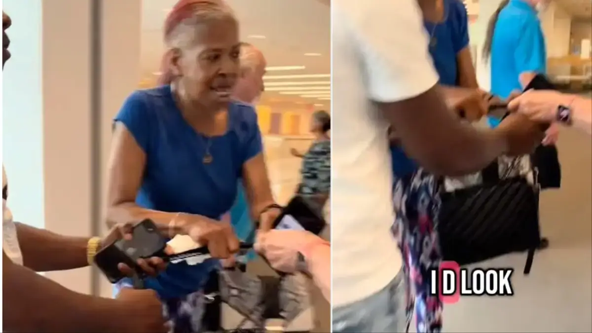 ‘Show Me an ID!’: White Woman Refuses to Let Go of Black Woman’s Purse in Chaotic Tug-of-War Until Grandma Steps In, Video Shows